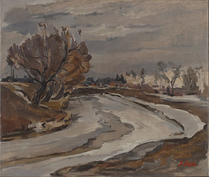 Ohta path in the snow 1948 oil on canvas 85x95